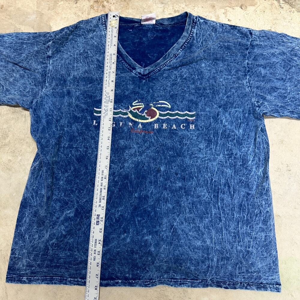 Vintage L.A.‎ Look Laguna Beach Mens T-Shirt Sz XL Dark Blue Cotton Casual Wear - Picture 5 of 7